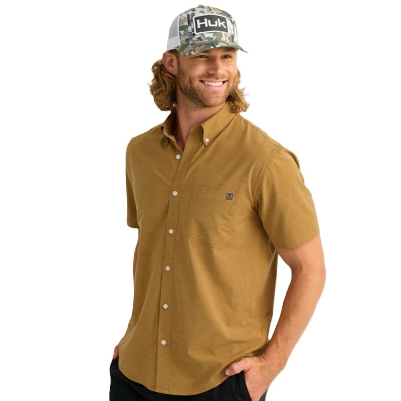 Huk Men’s Kona Short Sleeved Button Down Shirt