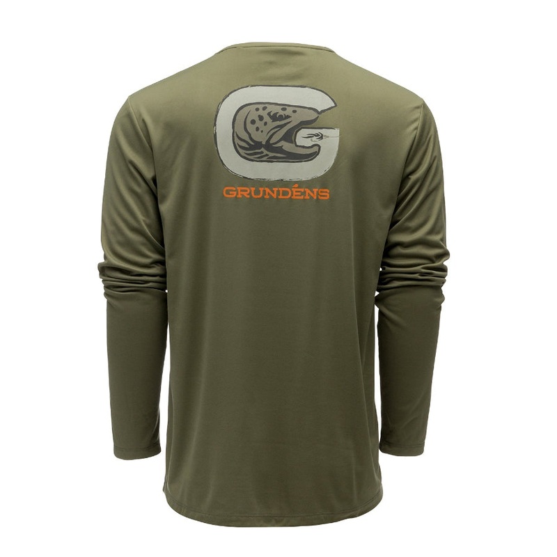 Grundns Men’s G Trout Long Sleeved UPF Tech Tee