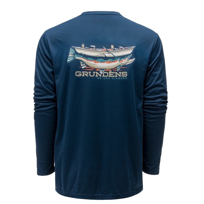 Grundns Men’s Drift Boat Long Sleeved UPF Tech Tee