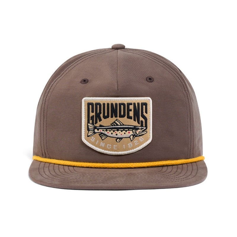 Grundns Trout Patch Rope Trucker Hat