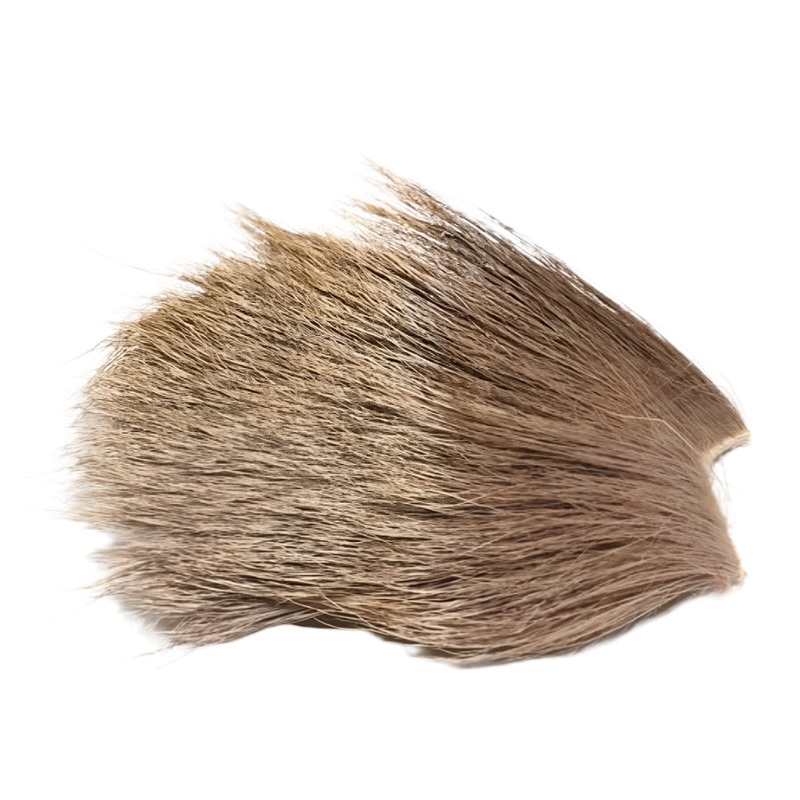 Hareline Back Strap Elk Hair|Bleached|Natural