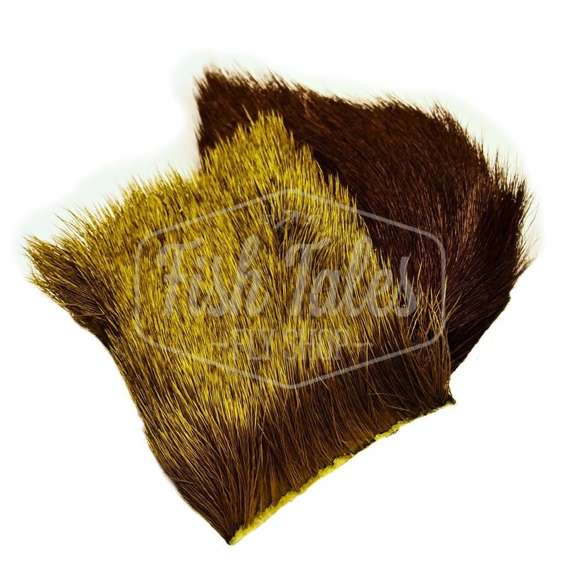 Hareline Dyed Elk Hair|Dark Brown|Green Drake