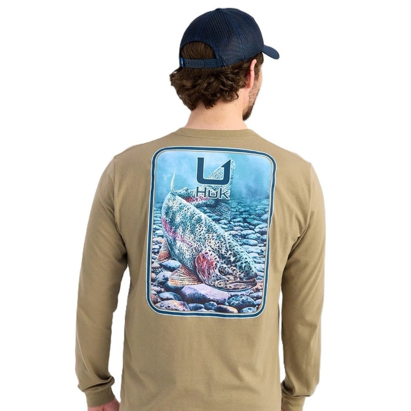 Huk Men’s KC Art Series Long Sleeved Pocket Tee