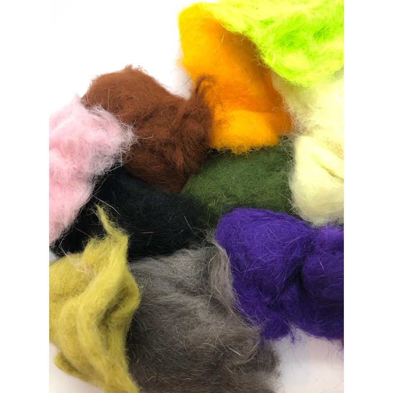 Hareline Dubbin|Black|Brown|Cream|Adams Gray|Olive|Dark Olive|Pale Yellow|Fluorescent Lime Green|Orange|Purple|Dark Olive Brown|Hendrickson Pink|Olive Hares Ear|Hares Ear