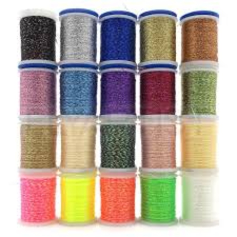 Veevus Mini Flat Braid|White Pearl MF20|Champagne MF06|Navy Blue MF04|Chartruese MF13|Black MF14|Copper MF12|Blood Red MF02|Shiny Gold MF01|Old Gold MF07|Purple MF10|Dark Orange MF05