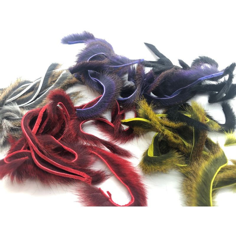 Wapsi Pine Squirrel Zonkers|Natural|Black|Light Olive|Leech Red|Purple|Crawdad Orange|Rust
