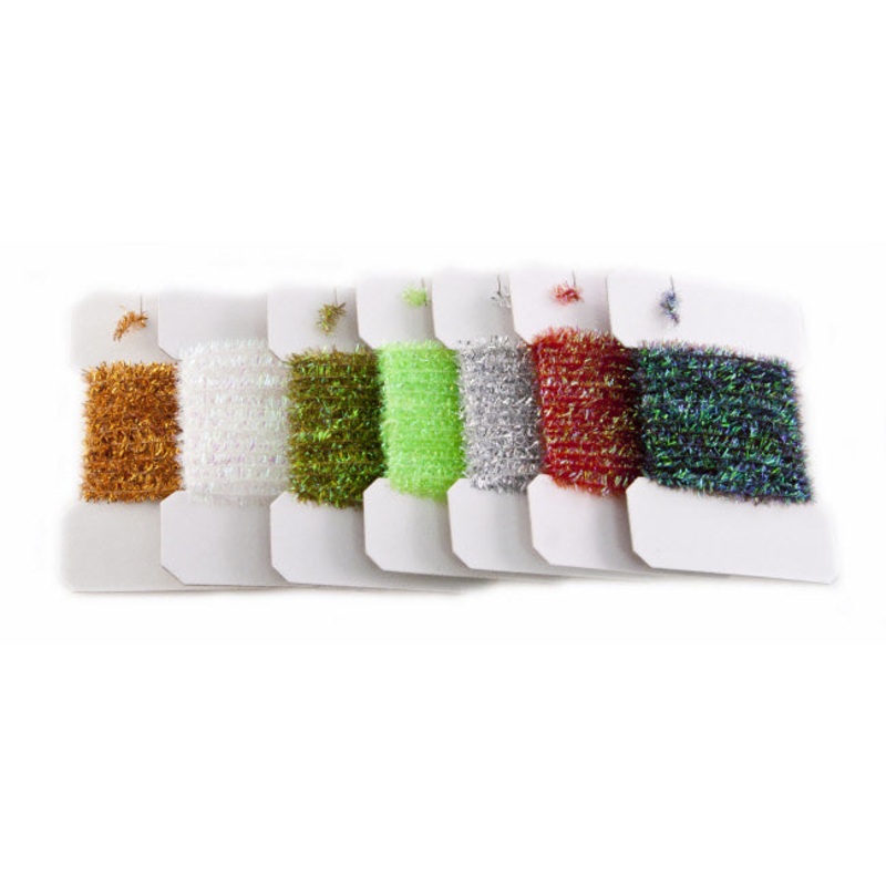 Wapsi Tinsel Chenille Medium|Olive/Pearl|Gold|Silver|Pearl|Purple/Pearl|Copper Brown/Pearl|Black/Pearl