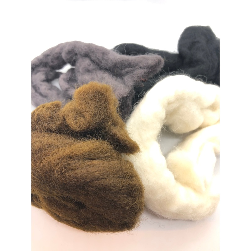 Hareline Dubbin Sculpin Wool|Gray|Black|White|Tan|Sculpin Olive