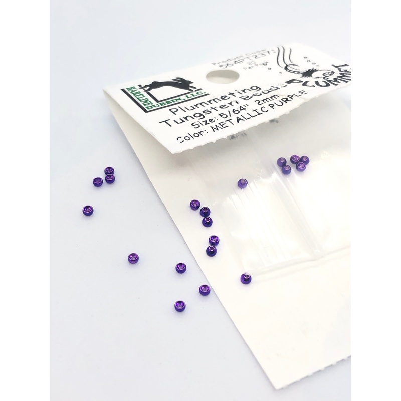 Hareline Dubbin Plummeting Tungsten Beads Metallic Purple now @ 40% OFF