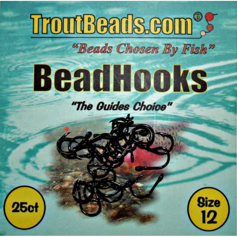 Trout Beads BeadHooks 25 Pack|12|12 Red