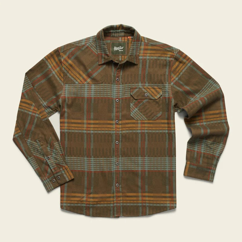 Howler Bros Harkers Flannel|Barrett Plaid : Burgundy|Connor Plaid : Forage|Medium|Large|XL|XXL