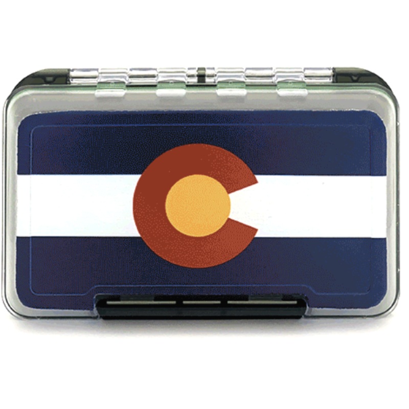 MFC Waterproof Fly Box Large|AK Rainbow|Colorado State Flag