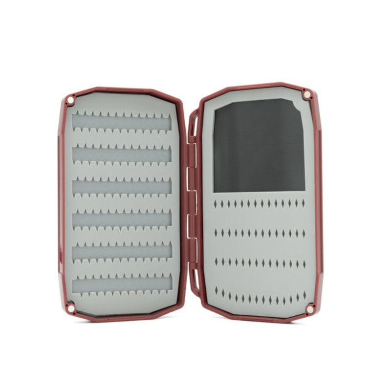Umpqua Weekender Mini Fly Box|Silicone|Foam|Claret|Olive