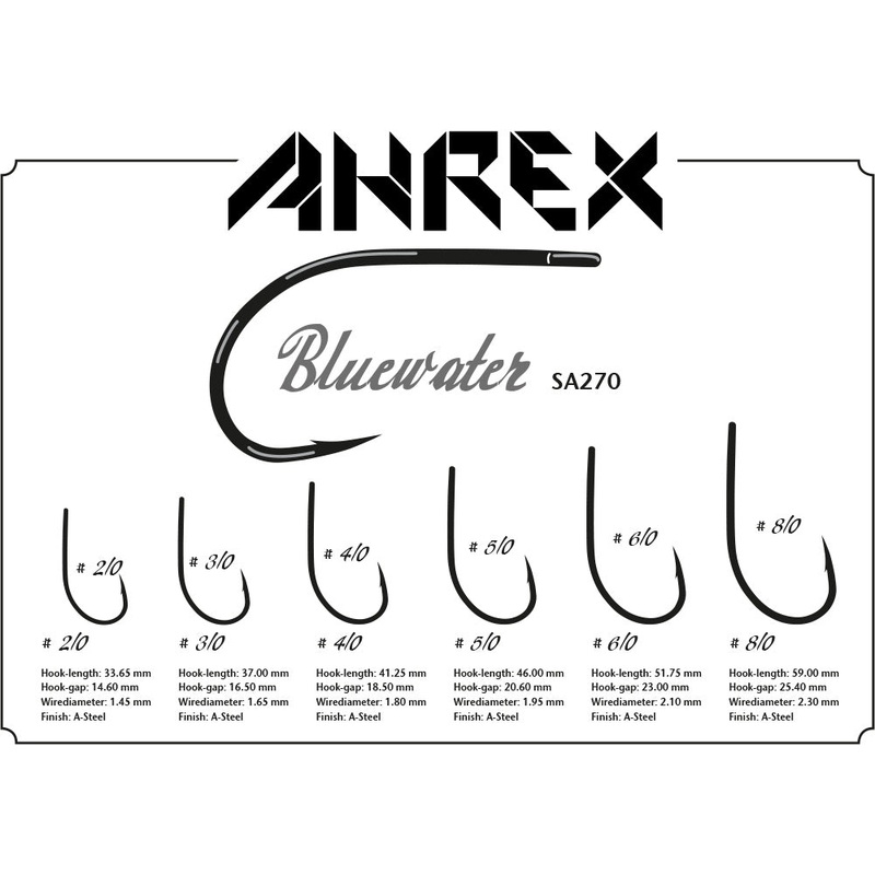 Ahrex SA270 Blue Water Hook|8/0|6/0|4/0|2/0