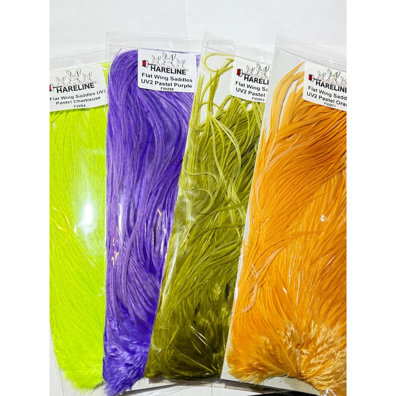 Hareline DUbbin UV2 Flat Wing Saddles