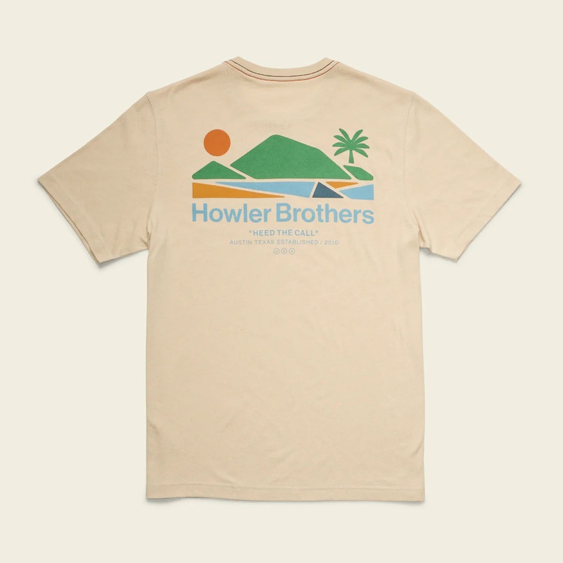 Howler Bros T-Shirt|Howler Electric : Heather Grey|Howler Electric : Coral Heather|Bahia De Howler : Sand Heather|Bahia De Howler : Antique Black|Small|Medium|Large|XL|XXL