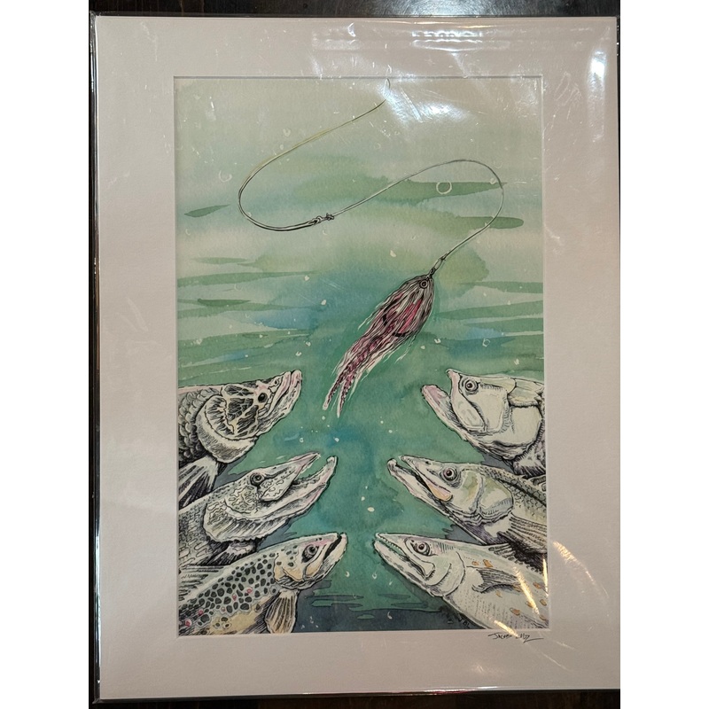 Jacob Lutz Art Prints|8 x 10|10 x 10|11 x 14|14 x 18|Red in the Face|Water Wolfin|Drippy Trout|Red Gold and Stone|Blue Brown|Ghost King|T-Prime|Powell from the East|Slate Camp|The Spider & Ripsaw Ridge|The Spider & No Name Lake|