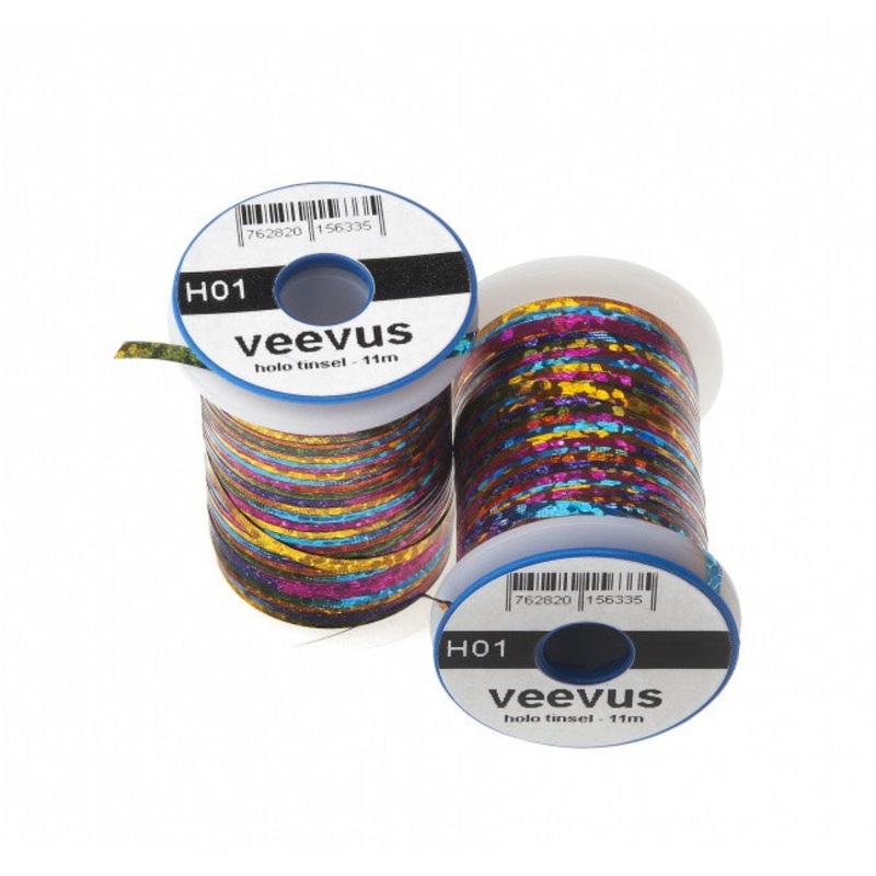 VEEVUS HOLOGRAPHIC TINSEL|Medium|Small||10 Blue||17 Yellow||3 Red||4 Silver||5 Gold||14 Orange||7 Purple||13 Black