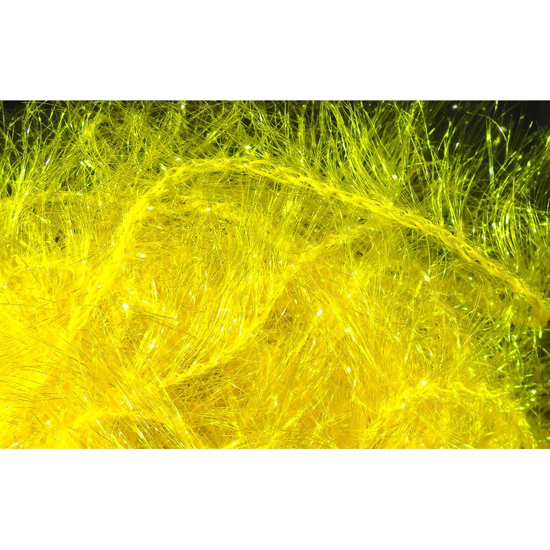 Hareline Krystal Hackle|Large||377 White Clear||383 Yellow