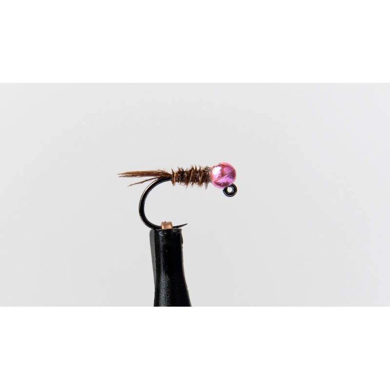 Light Metallic Pink Beaded Pheasant Tail