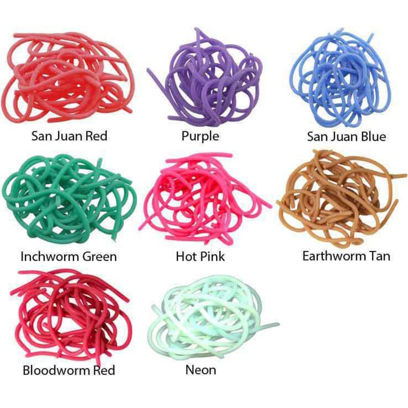 Spirit River Squirmy Worms|San Juan Red