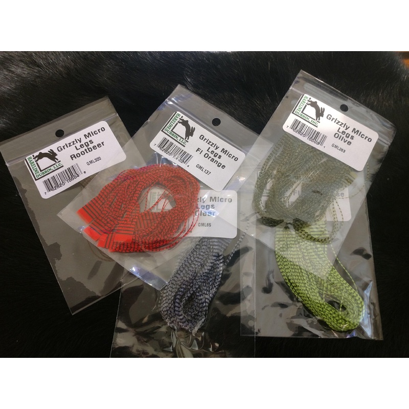Grizzly Micro Legs|Fl. Orange|Olive|Bone|Rootbeer|Clear|Fl. Chartreuse