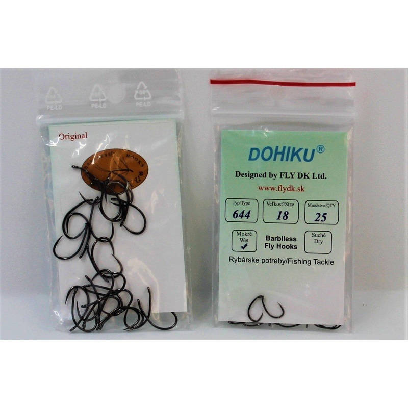 Dohiku 644 Barbless Midge/Scud/Pupa Hook