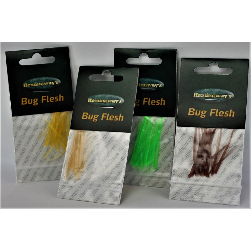 Hemingway’s Bug Flesh|Black|Clear|Tan|Brown|Gold Yellow|Opaque Cream|Green|Chartreuse