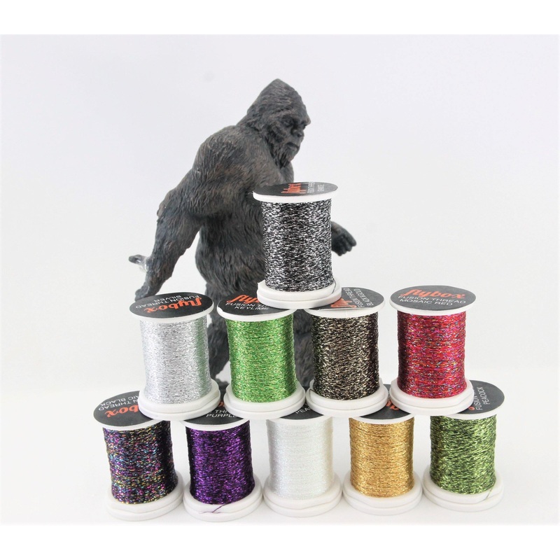 Flybox Fusion Thread|Pearl|Silver|Gold|Granite|Deep Purple|Mosaic Red|Mosaic Black|Key Lime|Peacock|Black/Gold