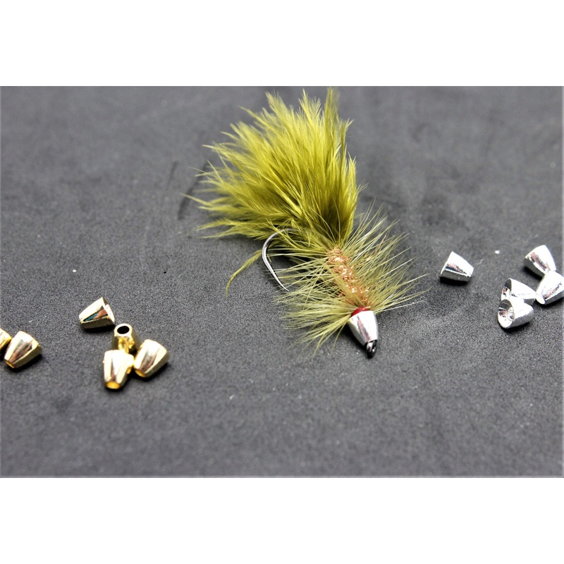 Tungsten Cone Heads|5x5mm|4x3mm|Gold|Silver|Copper|Black