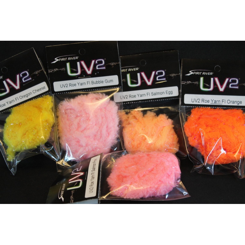 UV2 Roe Yarn|Fl. Orange|Fl. Oregon Cheese|Fl. Salmon Egg|Fl. Salmon Pink|Fl. Bubble Gum