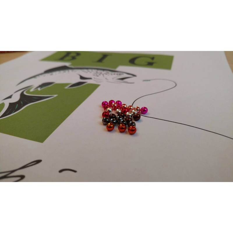 Tungsten Ball Beads – Countersunk 25 pack