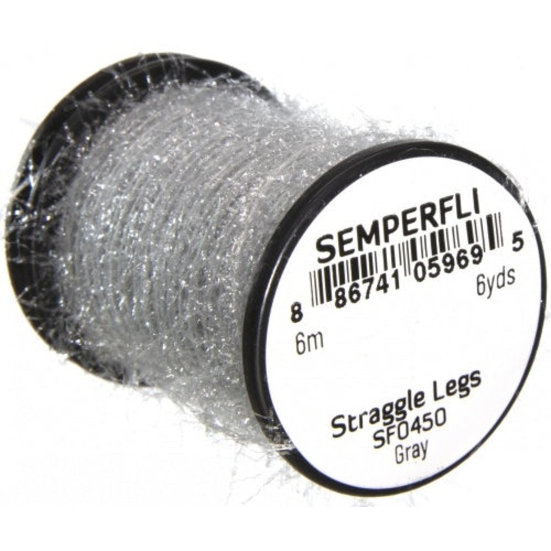 Semperfli Straggle Legs|Black|Brown|Copper Brown|Fl. Dark Pink|Fl. Green Rhyac|Fl. Orange|Fl. Orange Sunburst|Fl. Red|Fl. Yellow|Gray|Litchen|Olive|Peacock Green|Red|Shell Pink|Sky Blue|White