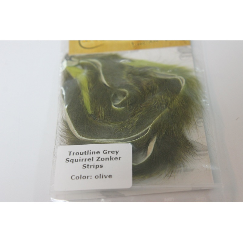 Troutline Squirrel Zonkers|Black|Olive|Rusty Brown|Natural Grey|Natural Pine