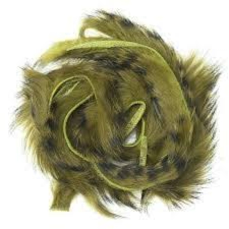 Wapsi Barred Rabbit Zonkers|Natural Brown|White|Olive|Purple|Light Olive|Chartreuse|Shad Gray