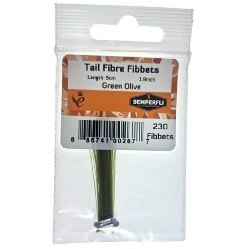 Semperfli Tail Fibre Fibbets|Golden Olive|Green Olive|Fiery Brown|Dark Brown|Claret|Brown|Black|Iron Blue Dun|Litchen|Light Brown|Medium Olive|Olive|Olive Brown|Silver Dun|Tan|Yellow