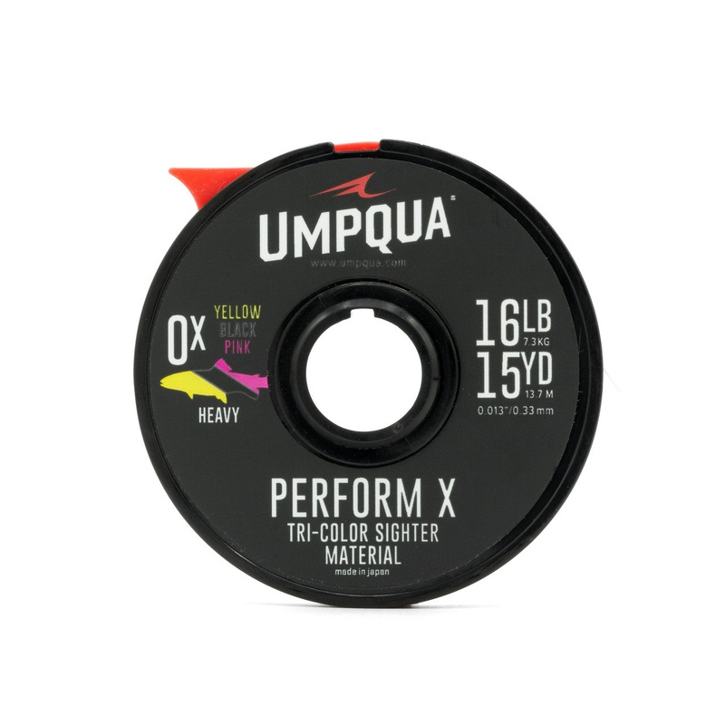 Umpqua Sighter Tippet|0x|2x|4x|Red/Green|Pink/Black/Yellow|Red/Black/Green|Pink/Yellow