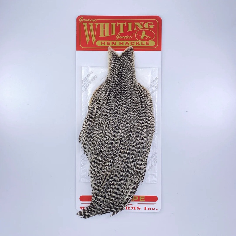Whiting Red Label Hen Cape|Grizzly|Brown|Black|Natural Dun|Grizzly Dyed Dark Olive