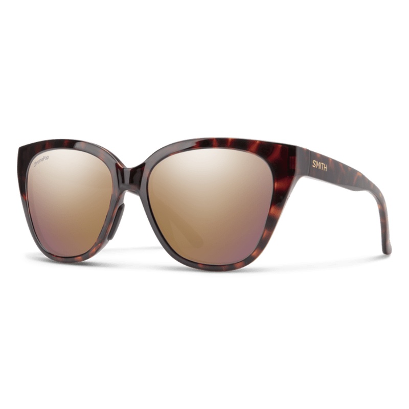 Smith Optics Era|Tortoise|ChromaPop Polarized Rose Gold Mirror