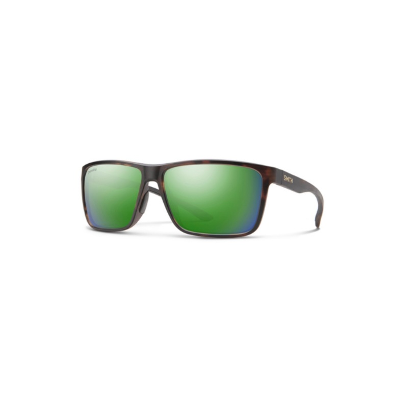 Smith Optics Riptide|Matte Tortoise|ChromaPop Glass Polarized Green Mirror