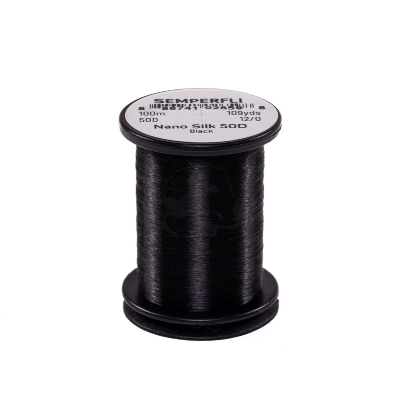 Semperfli Nano Silk 50D 12/0|Black|Brown|Copper|Olive|Gray|Orange|Red|Pink|White|Yellow