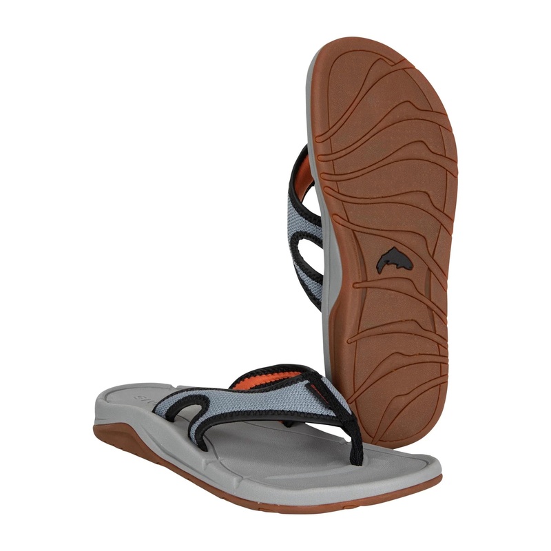 Simms Challenger Flip Flop|Cinder – On Sale|Black – On Sale|Size 14|Size 15