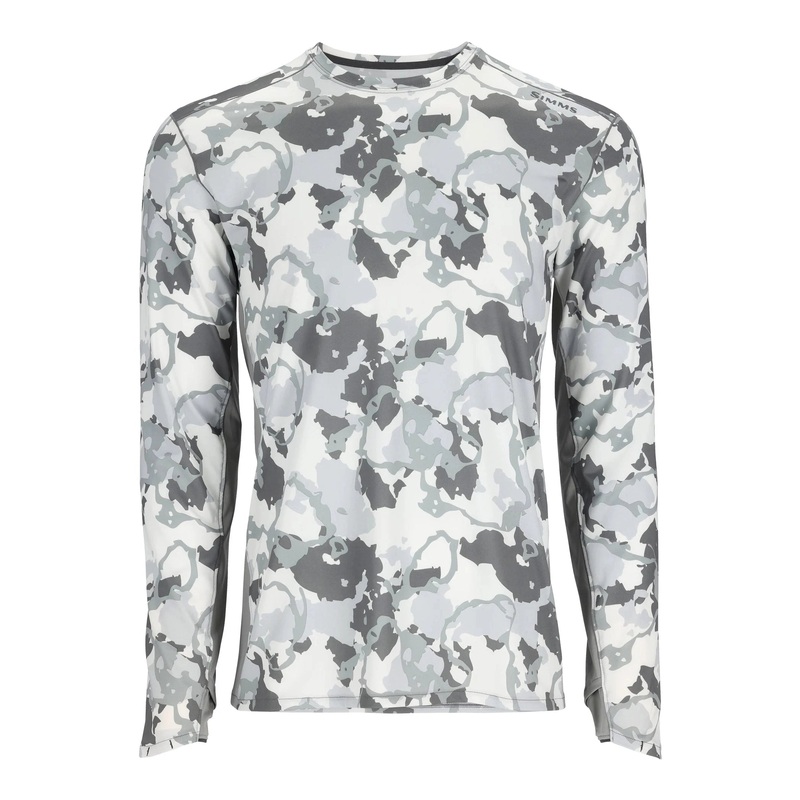 Simms Men’s SolarFlex Crew|Sterling/Cinder|Large|2X-Large|Medium|X-Large