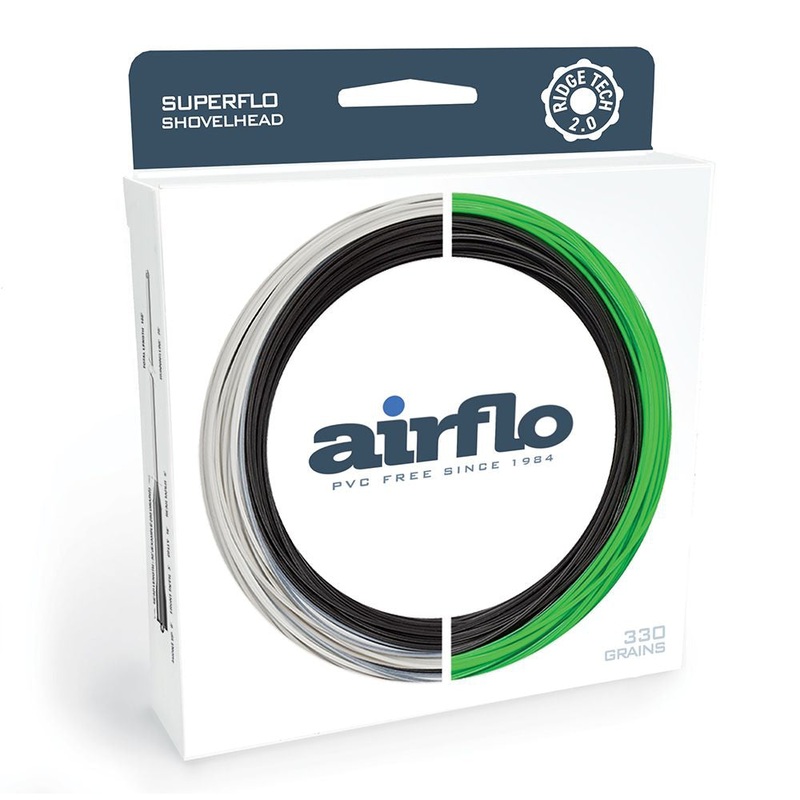 Airflo Ridge 2.0 Shovel Head|Black/Gray|Black/Green|280 Grain|330 Grain