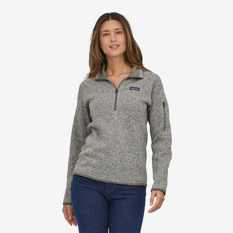 Patagonia Women’s Better Sweater 1/4 Zip – Birch White