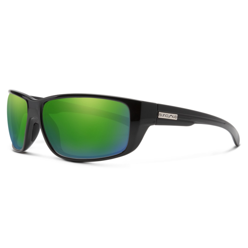 Suncloud Milestone|Black|Matte Tortoise|Polarized Green Mirror|Polarized Brown