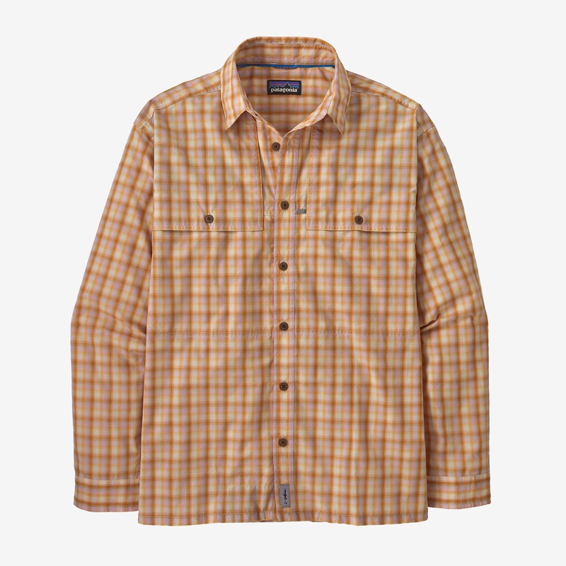 Patagonia Men’s Island Hopper Shirt – Mirrored: Golden Caramel