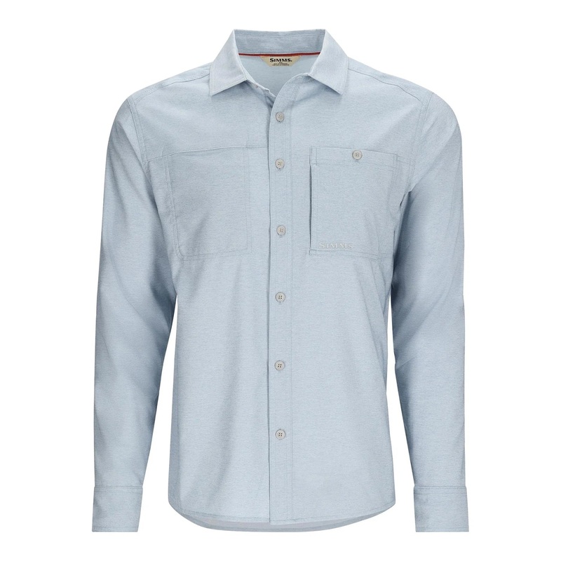 Simms Men’s Challenger Long-Sleeve Shirt – Steel Blue