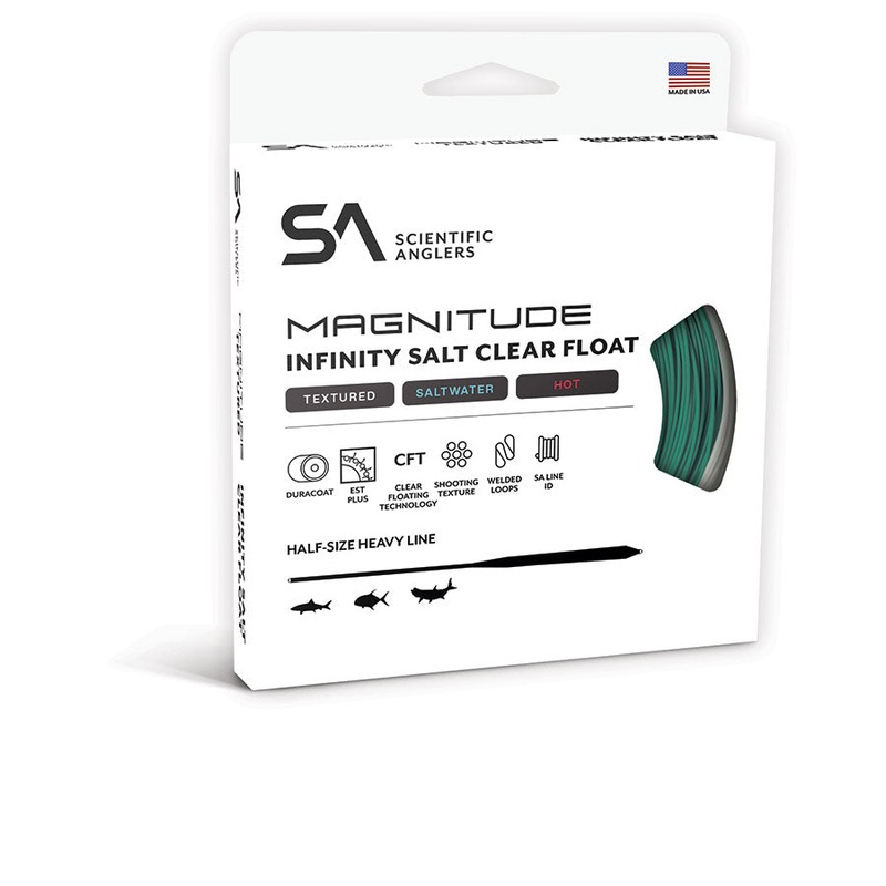 Scientific Anglers Magnitude Textured Infinity Salt 12′ Clear Float Tip