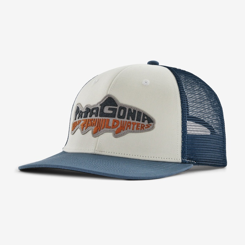 Patagonia Take a Stand Trucker Hat – Wild Waterline/Utility Blue